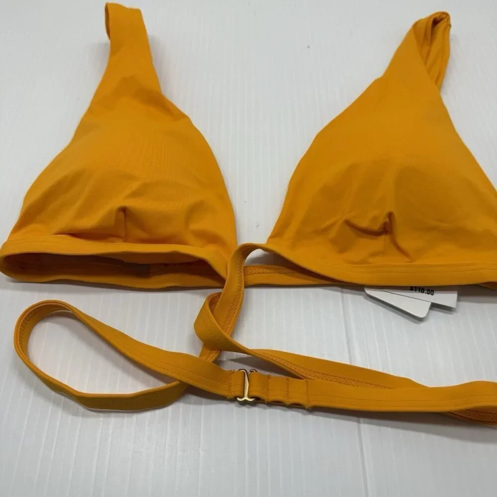 L Space Women's Mango Avery Bikini Top Retro Wrap Around Swimwear Size XL NWT